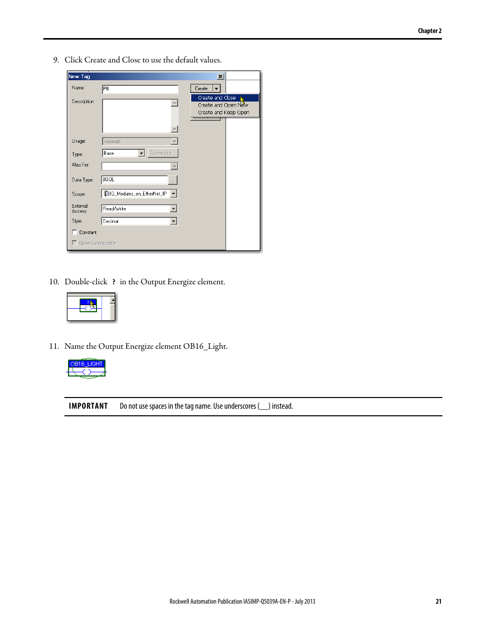 Rockwell Automation Logix5000 Control Systems: Connect ArmorBlock I/O Modules over Ethernet Quick Start User Manual | Page 21 / 30