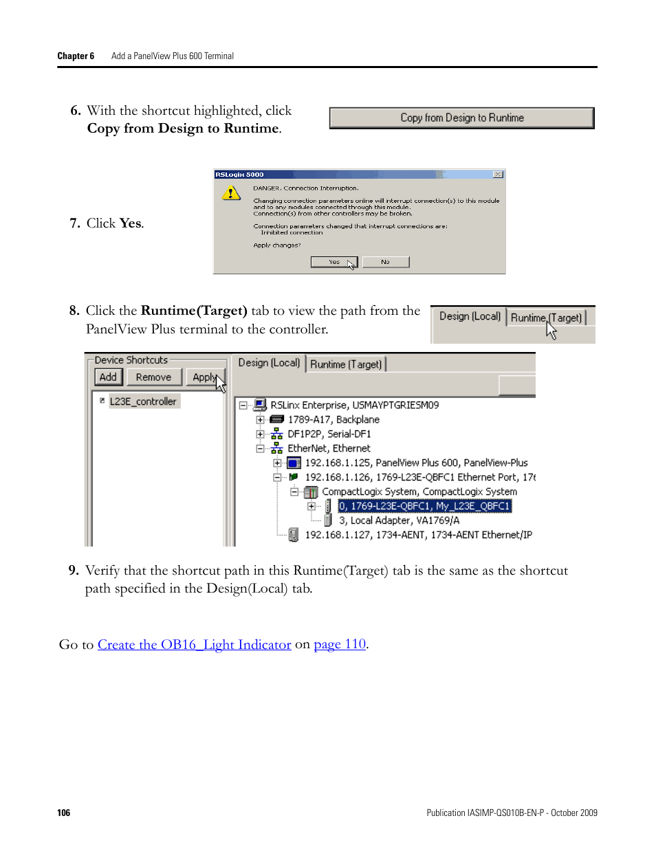 Rockwell Automation 1769-L23E-QB1B_L23E-QBFC1B_L23-QBFC1B CompactLogix Packaged Controllers Quick Start and User Manual User Manual | Page 106 / 249