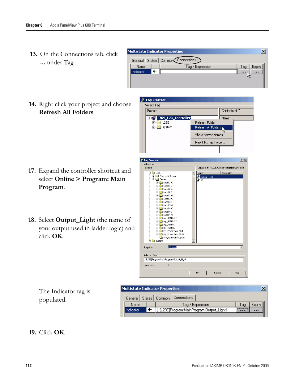 Rockwell Automation 1769-L23E-QB1B_L23E-QBFC1B_L23-QBFC1B CompactLogix Packaged Controllers Quick Start and User Manual User Manual | Page 112 / 249