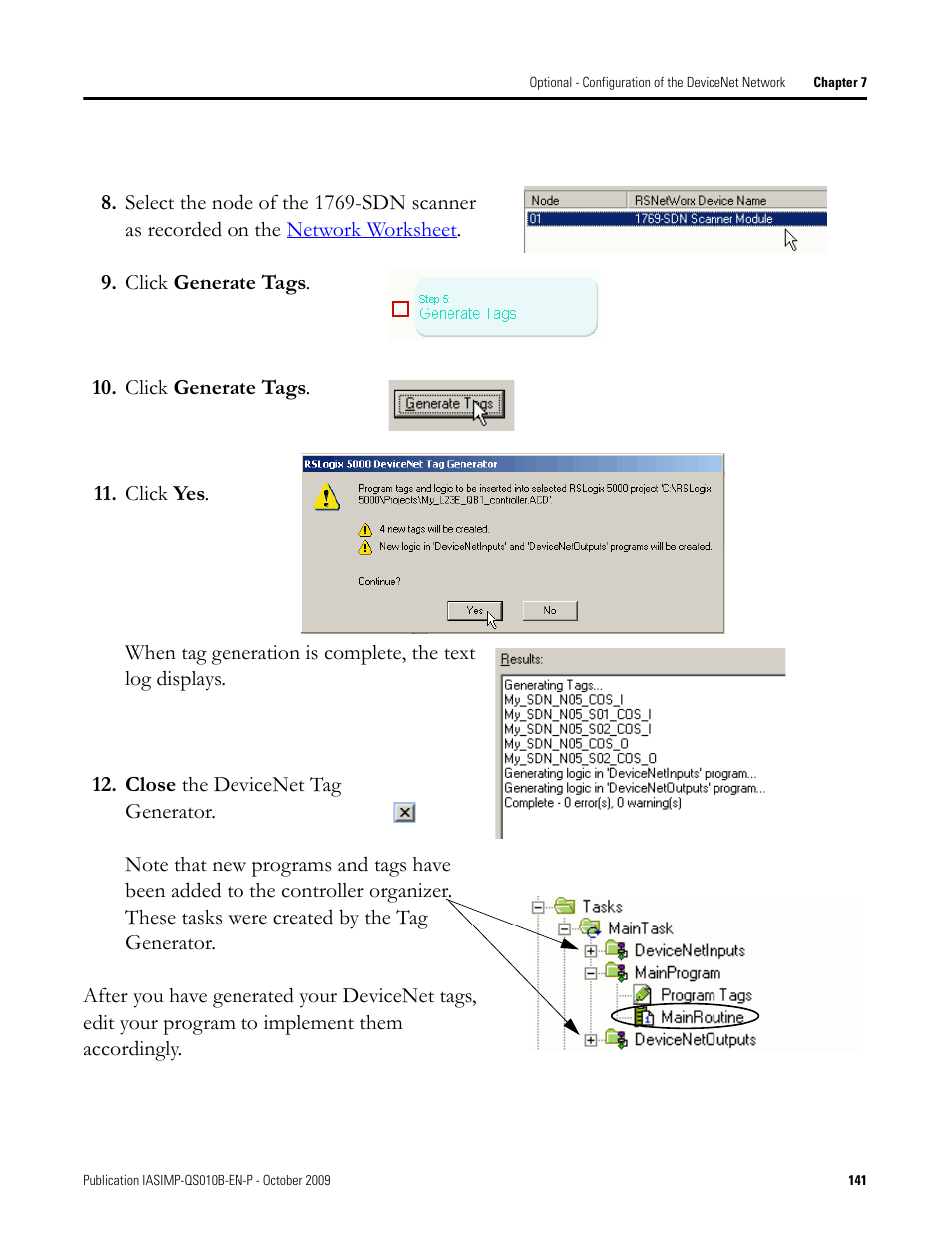 Rockwell Automation 1769-L23E-QB1B_L23E-QBFC1B_L23-QBFC1B CompactLogix Packaged Controllers Quick Start and User Manual User Manual | Page 141 / 249