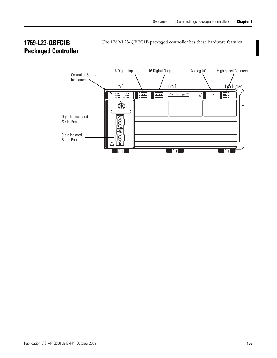 1769-l23-qbfc1b packaged controller | Rockwell Automation 1769-L23E-QB1B_L23E-QBFC1B_L23-QBFC1B CompactLogix Packaged Controllers Quick Start and User Manual User Manual | Page 155 / 249