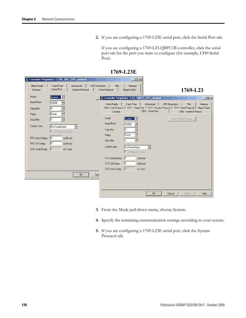 Rockwell Automation 1769-L23E-QB1B_L23E-QBFC1B_L23-QBFC1B CompactLogix Packaged Controllers Quick Start and User Manual User Manual | Page 170 / 249