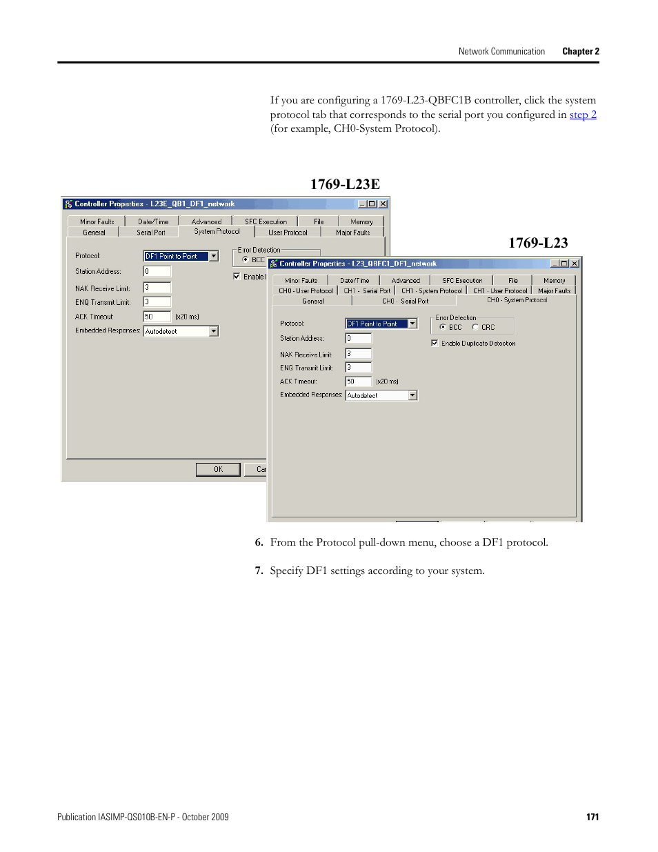 Rockwell Automation 1769-L23E-QB1B_L23E-QBFC1B_L23-QBFC1B CompactLogix Packaged Controllers Quick Start and User Manual User Manual | Page 171 / 249