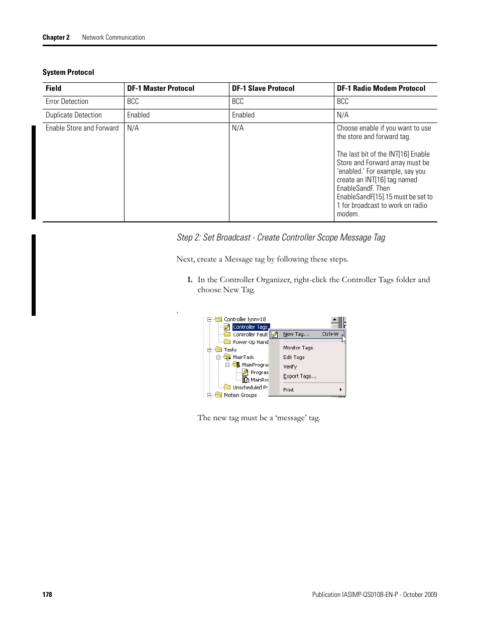 Rockwell Automation 1769-L23E-QB1B_L23E-QBFC1B_L23-QBFC1B CompactLogix Packaged Controllers Quick Start and User Manual User Manual | Page 178 / 249