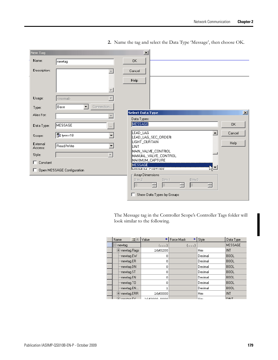 Rockwell Automation 1769-L23E-QB1B_L23E-QBFC1B_L23-QBFC1B CompactLogix Packaged Controllers Quick Start and User Manual User Manual | Page 179 / 249