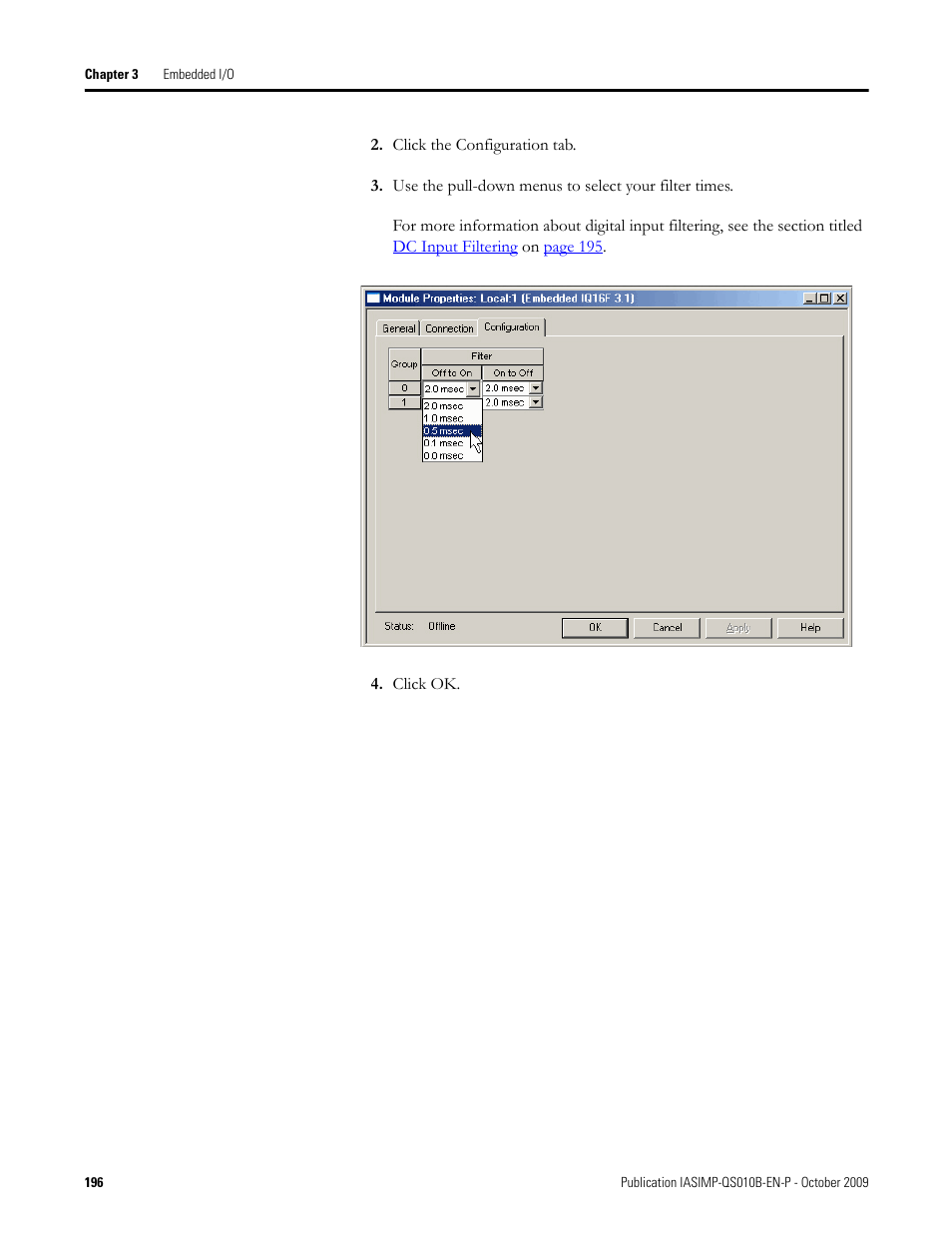 Rockwell Automation 1769-L23E-QB1B_L23E-QBFC1B_L23-QBFC1B CompactLogix Packaged Controllers Quick Start and User Manual User Manual | Page 196 / 249