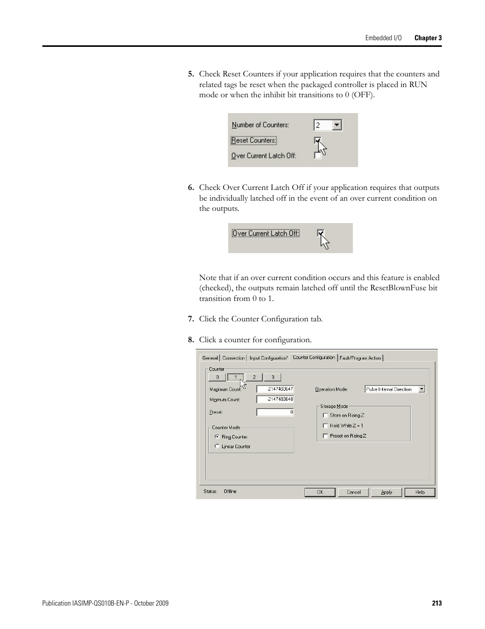 Rockwell Automation 1769-L23E-QB1B_L23E-QBFC1B_L23-QBFC1B CompactLogix Packaged Controllers Quick Start and User Manual User Manual | Page 213 / 249