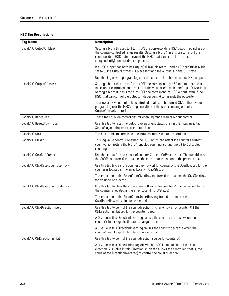 Rockwell Automation 1769-L23E-QB1B_L23E-QBFC1B_L23-QBFC1B CompactLogix Packaged Controllers Quick Start and User Manual User Manual | Page 222 / 249