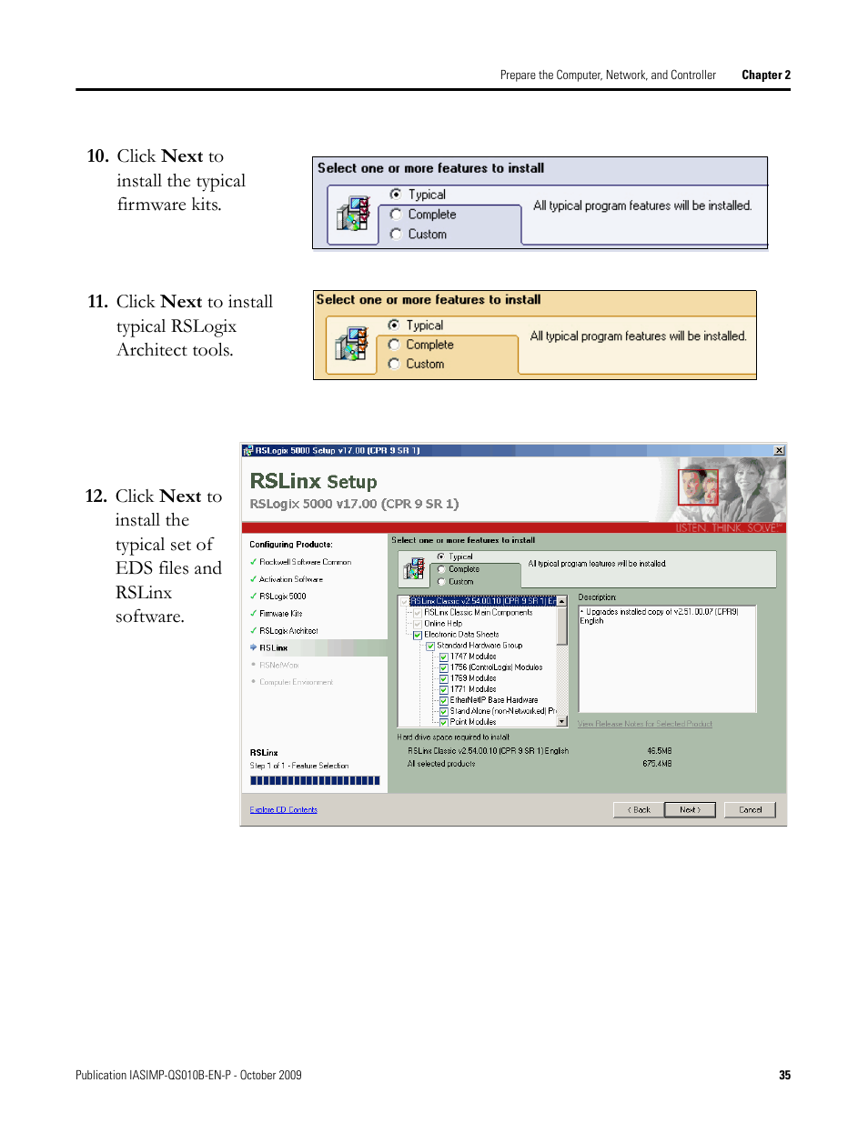 Rockwell Automation 1769-L23E-QB1B_L23E-QBFC1B_L23-QBFC1B CompactLogix Packaged Controllers Quick Start and User Manual User Manual | Page 35 / 249