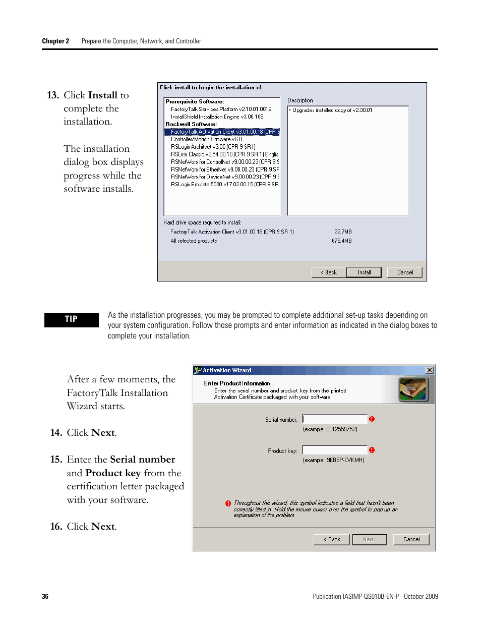Rockwell Automation 1769-L23E-QB1B_L23E-QBFC1B_L23-QBFC1B CompactLogix Packaged Controllers Quick Start and User Manual User Manual | Page 36 / 249