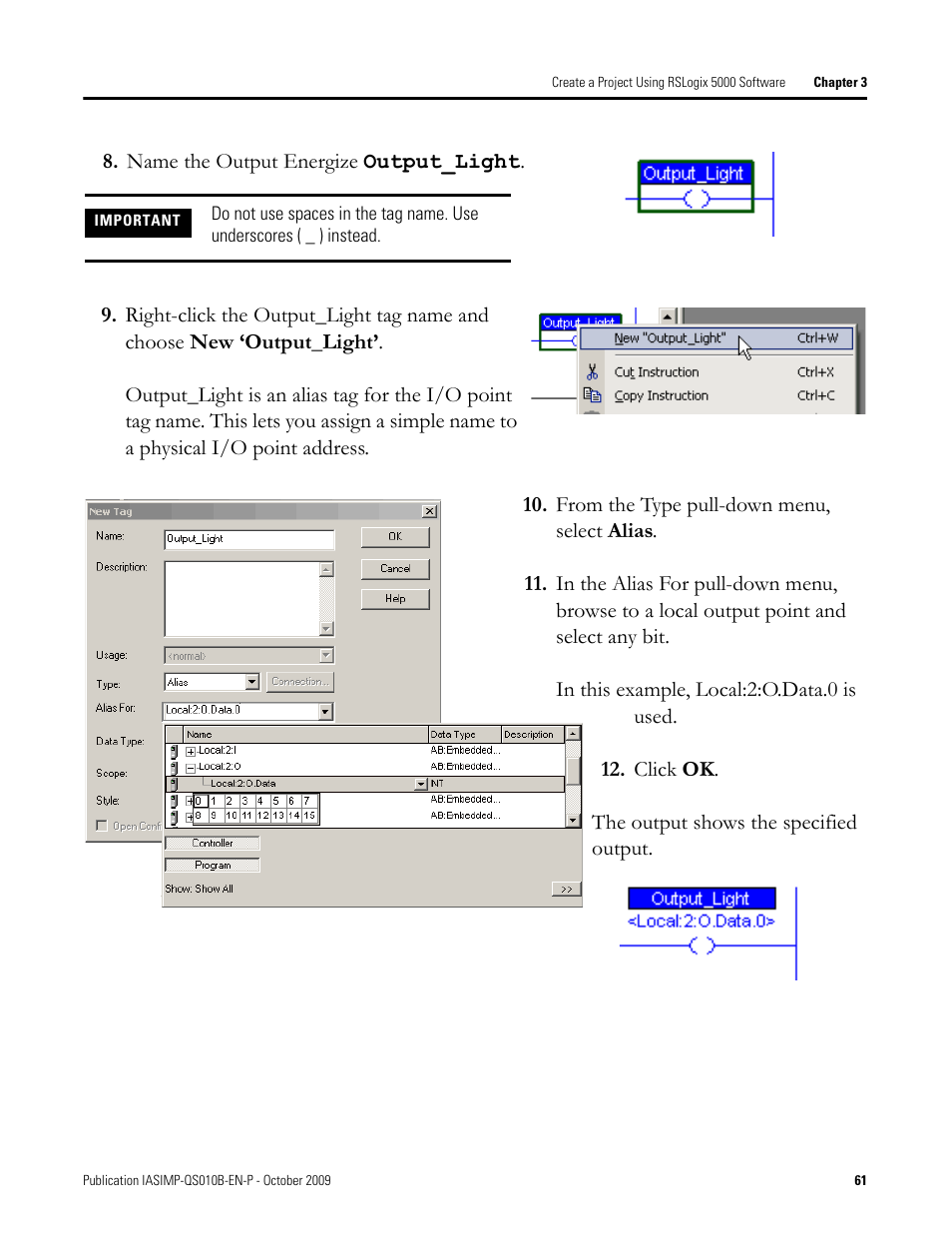 Rockwell Automation 1769-L23E-QB1B_L23E-QBFC1B_L23-QBFC1B CompactLogix Packaged Controllers Quick Start and User Manual User Manual | Page 61 / 249