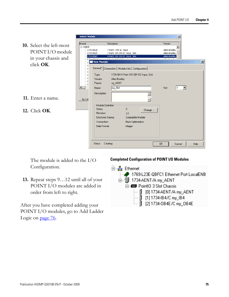 Rockwell Automation 1769-L23E-QB1B_L23E-QBFC1B_L23-QBFC1B CompactLogix Packaged Controllers Quick Start and User Manual User Manual | Page 75 / 249