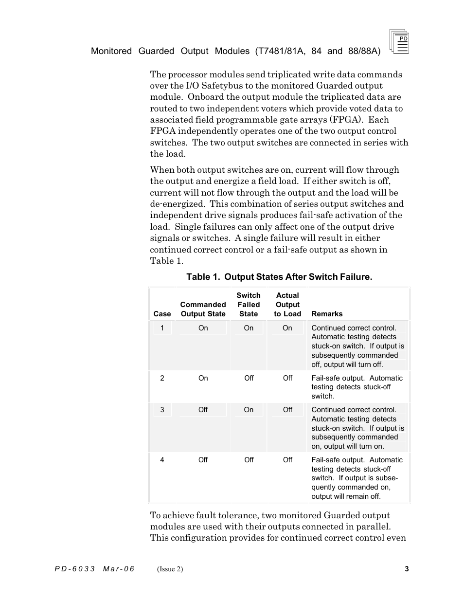 Rockwell Automation T7488/T7488A ICS Regent+Plus Monitored Guarded Output Modules User Manual | Page 3 / 26
