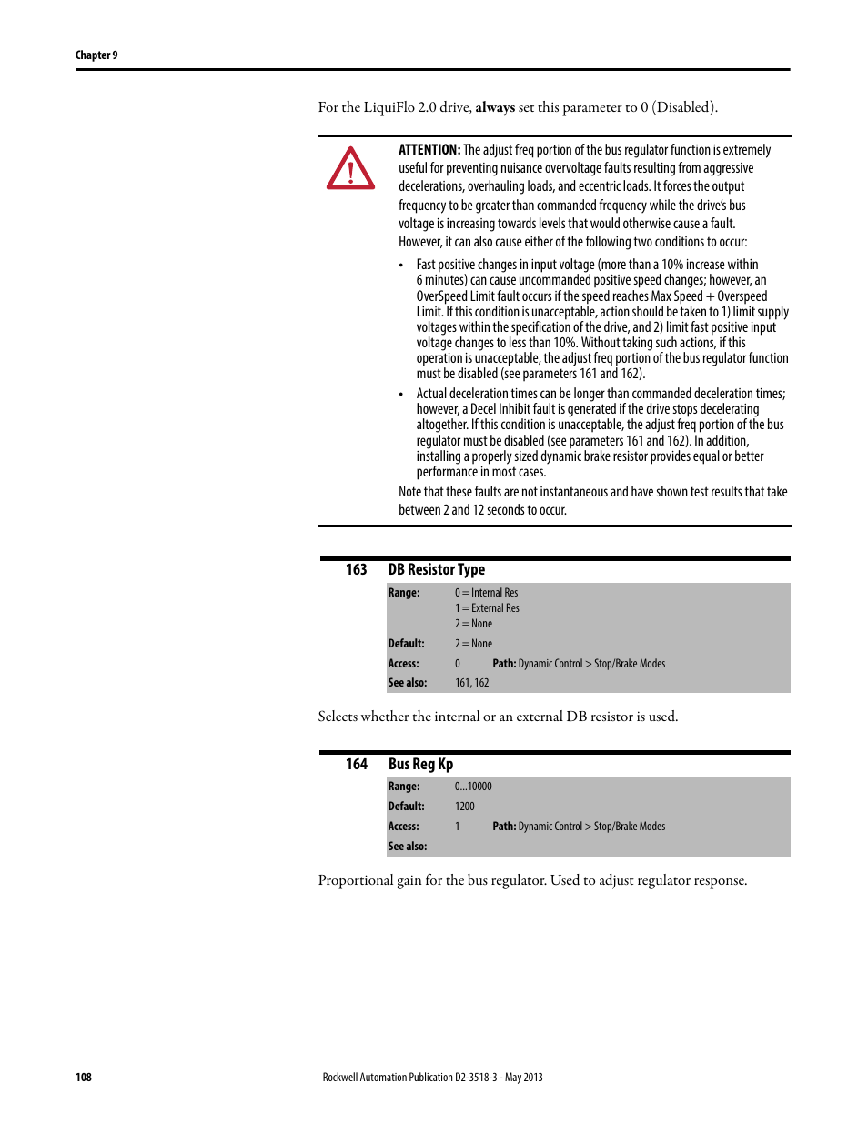 Rockwell Automation Liqui-Flo V2.0 AC Drive User Manual | Page 108 / 272