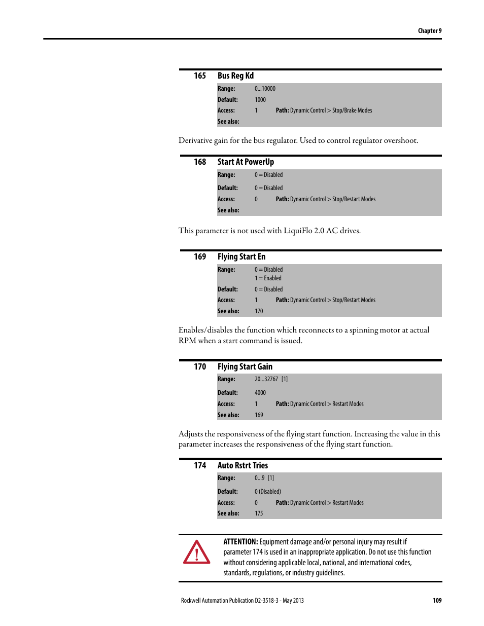 Rockwell Automation Liqui-Flo V2.0 AC Drive User Manual | Page 109 / 272