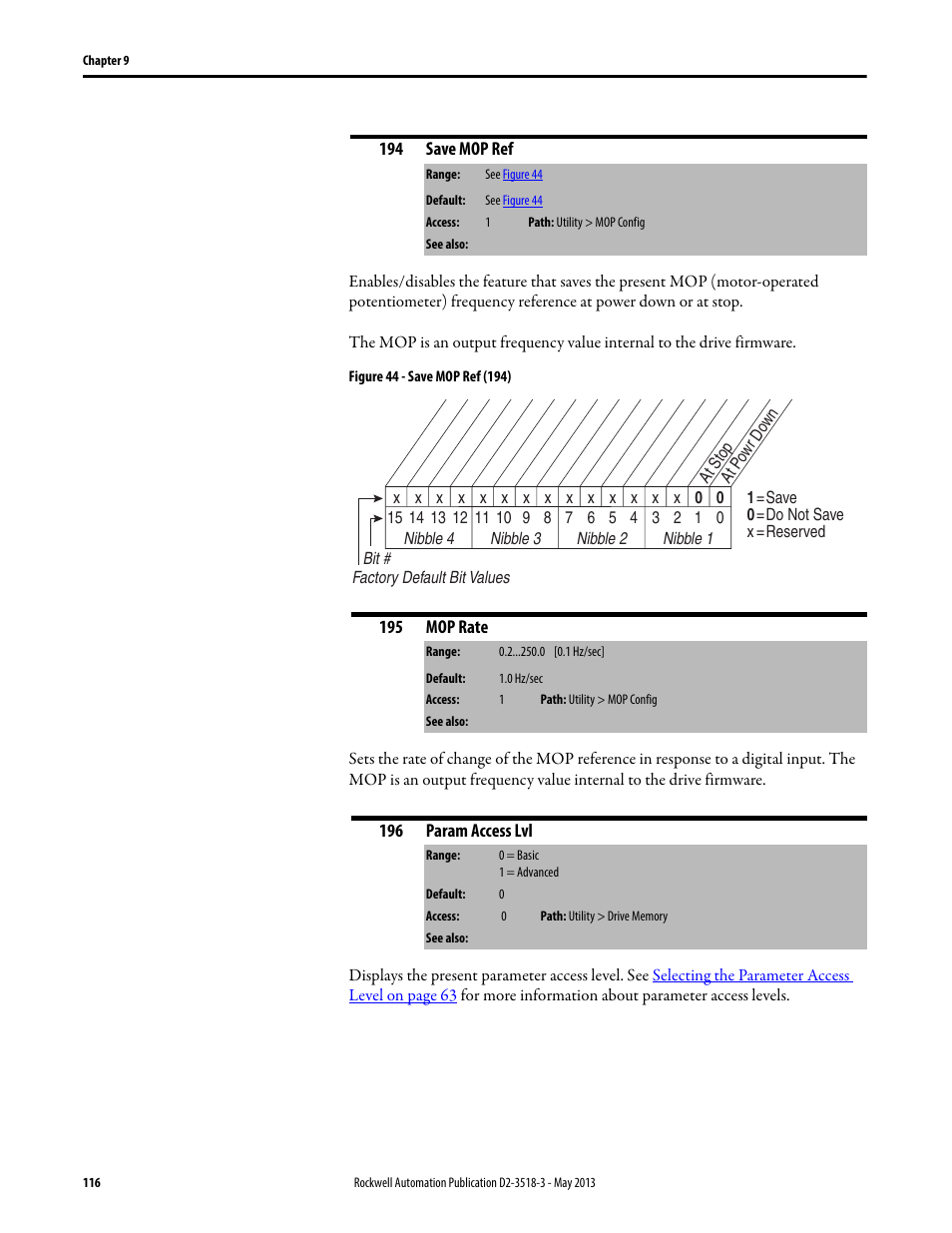 Rockwell Automation Liqui-Flo V2.0 AC Drive User Manual | Page 116 / 272