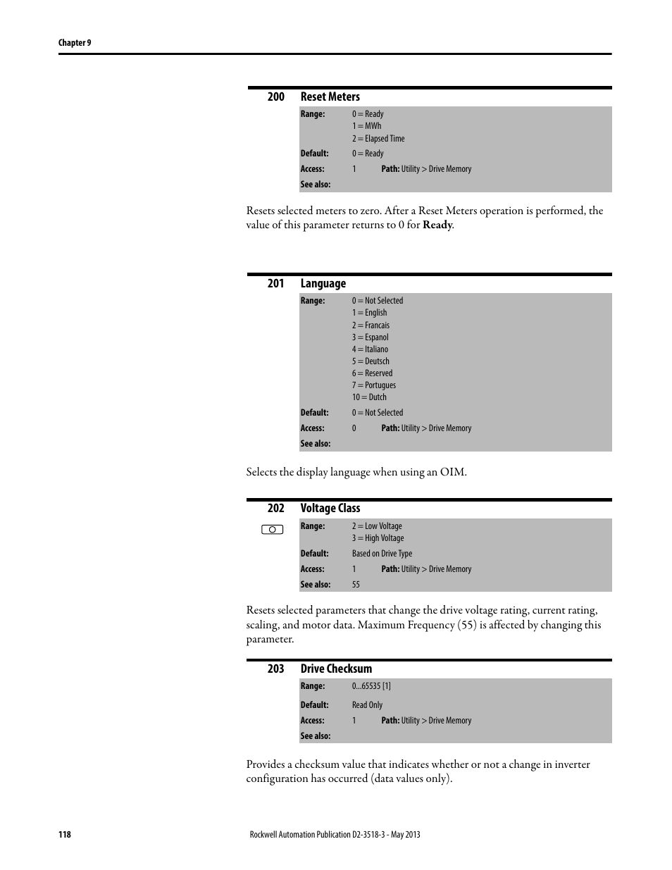 Rockwell Automation Liqui-Flo V2.0 AC Drive User Manual | Page 118 / 272