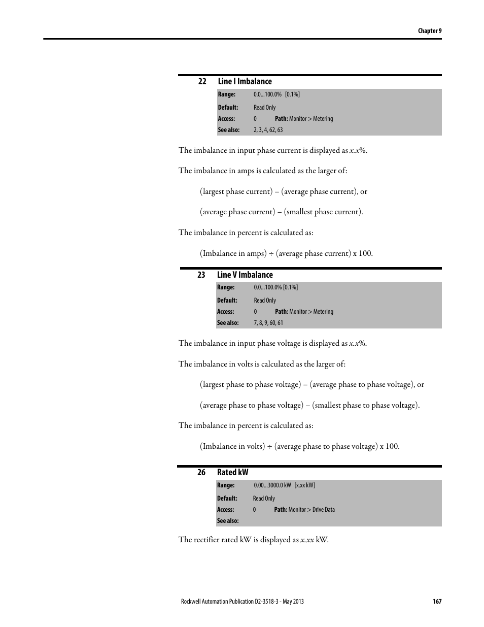 Rockwell Automation Liqui-Flo V2.0 AC Drive User Manual | Page 167 / 272