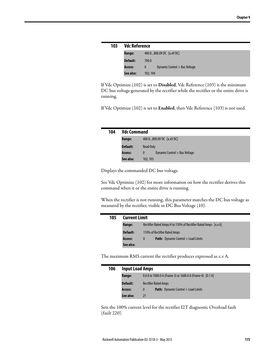 Rockwell Automation Liqui-Flo V2.0 AC Drive User Manual | Page 173 / 272