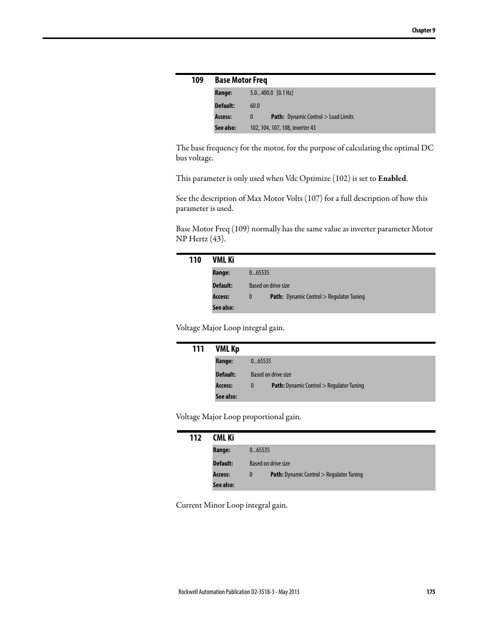 Rockwell Automation Liqui-Flo V2.0 AC Drive User Manual | Page 175 / 272