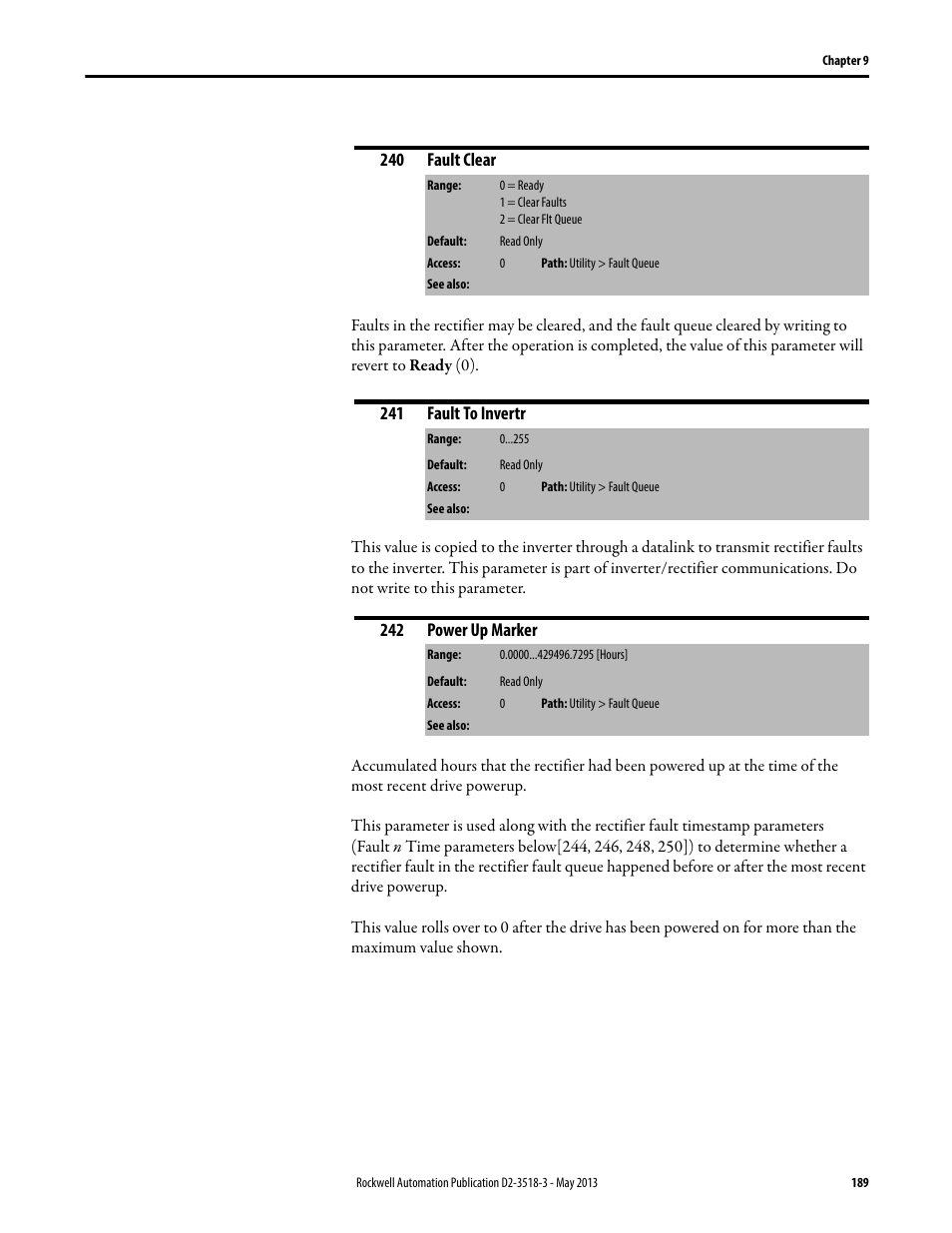 Rockwell Automation Liqui-Flo V2.0 AC Drive User Manual | Page 189 / 272