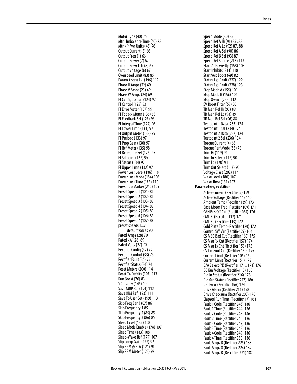 Rockwell Automation Liqui-Flo V2.0 AC Drive User Manual | Page 267 / 272