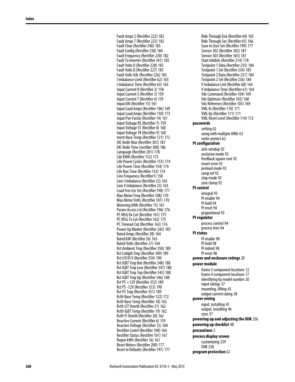Rockwell Automation Liqui-Flo V2.0 AC Drive User Manual | Page 268 / 272