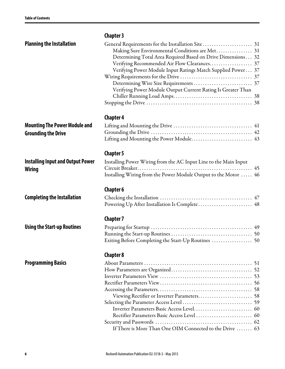Rockwell Automation Liqui-Flo V2.0 AC Drive User Manual | Page 6 / 272