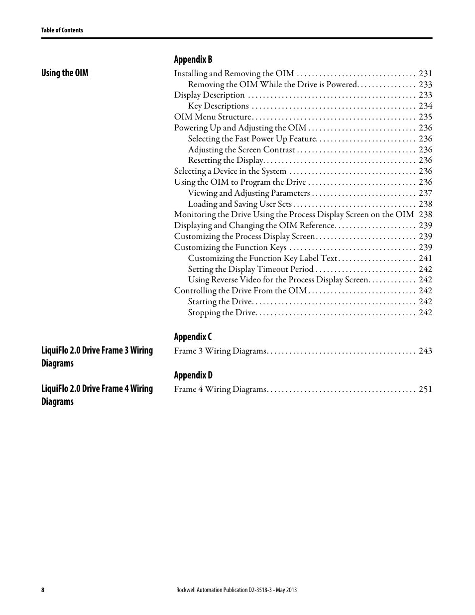 Rockwell Automation Liqui-Flo V2.0 AC Drive User Manual | Page 8 / 272