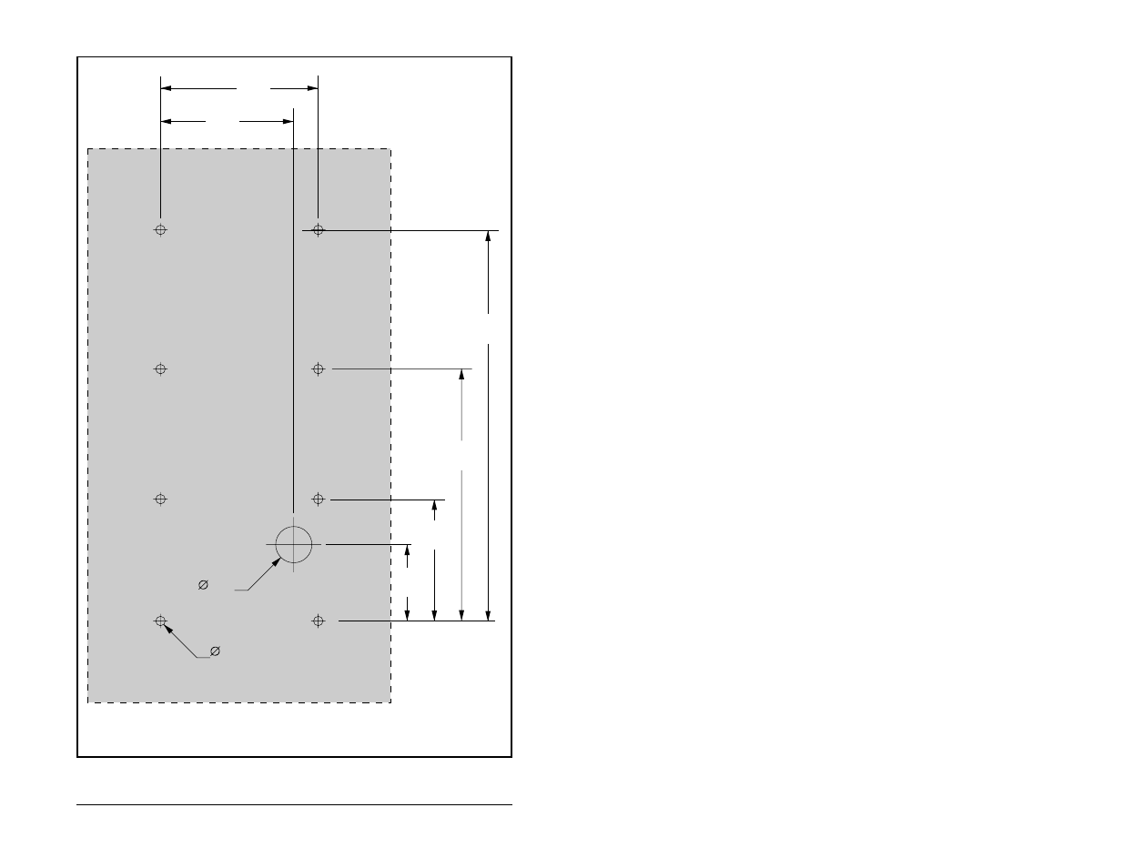 Figure 3 – mounting template | Rockwell Automation MD60 Remote OIM Installation Instructions User Manual | Page 3 / 6