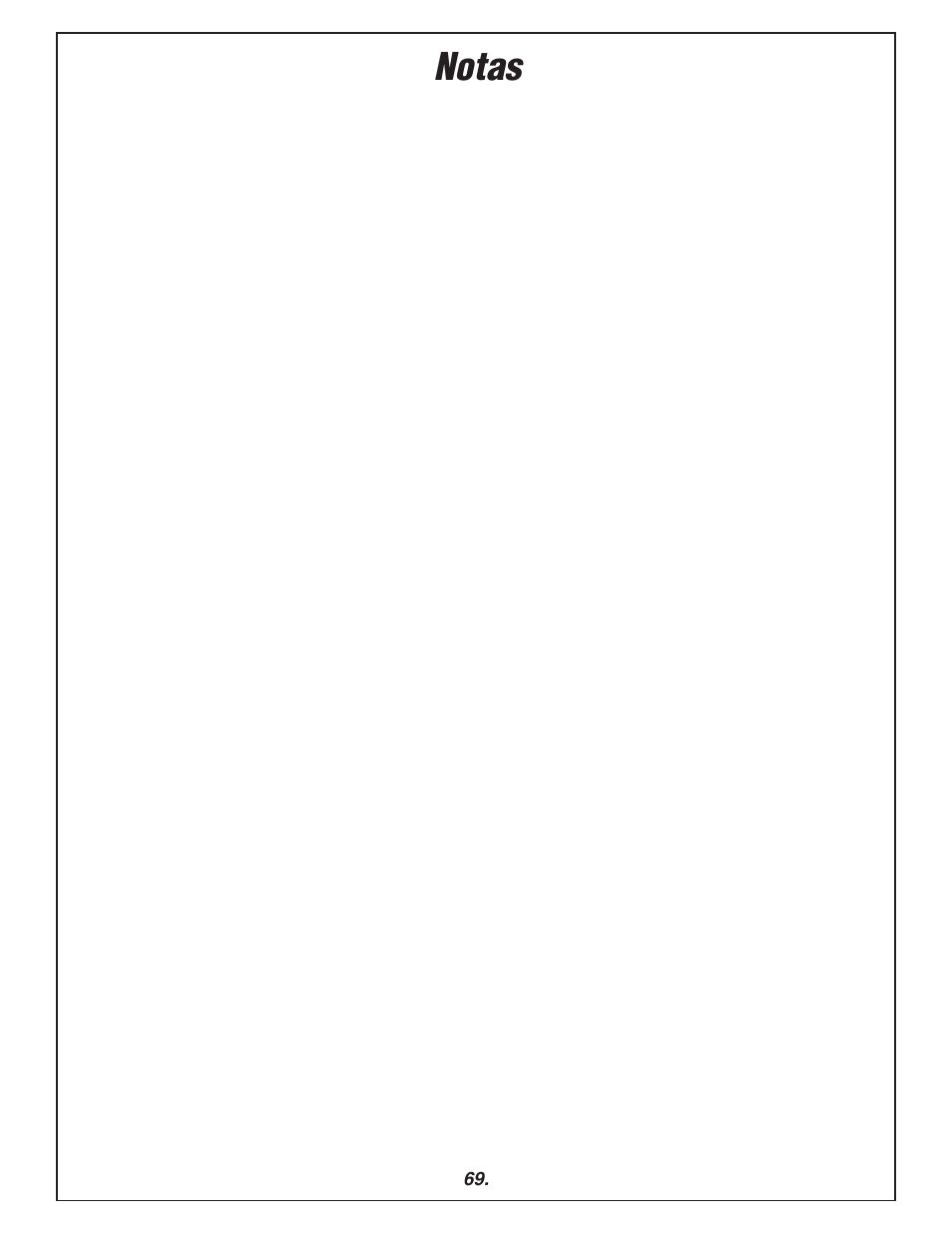 Notas | Bosch 3915 User Manual | Page 69 / 104