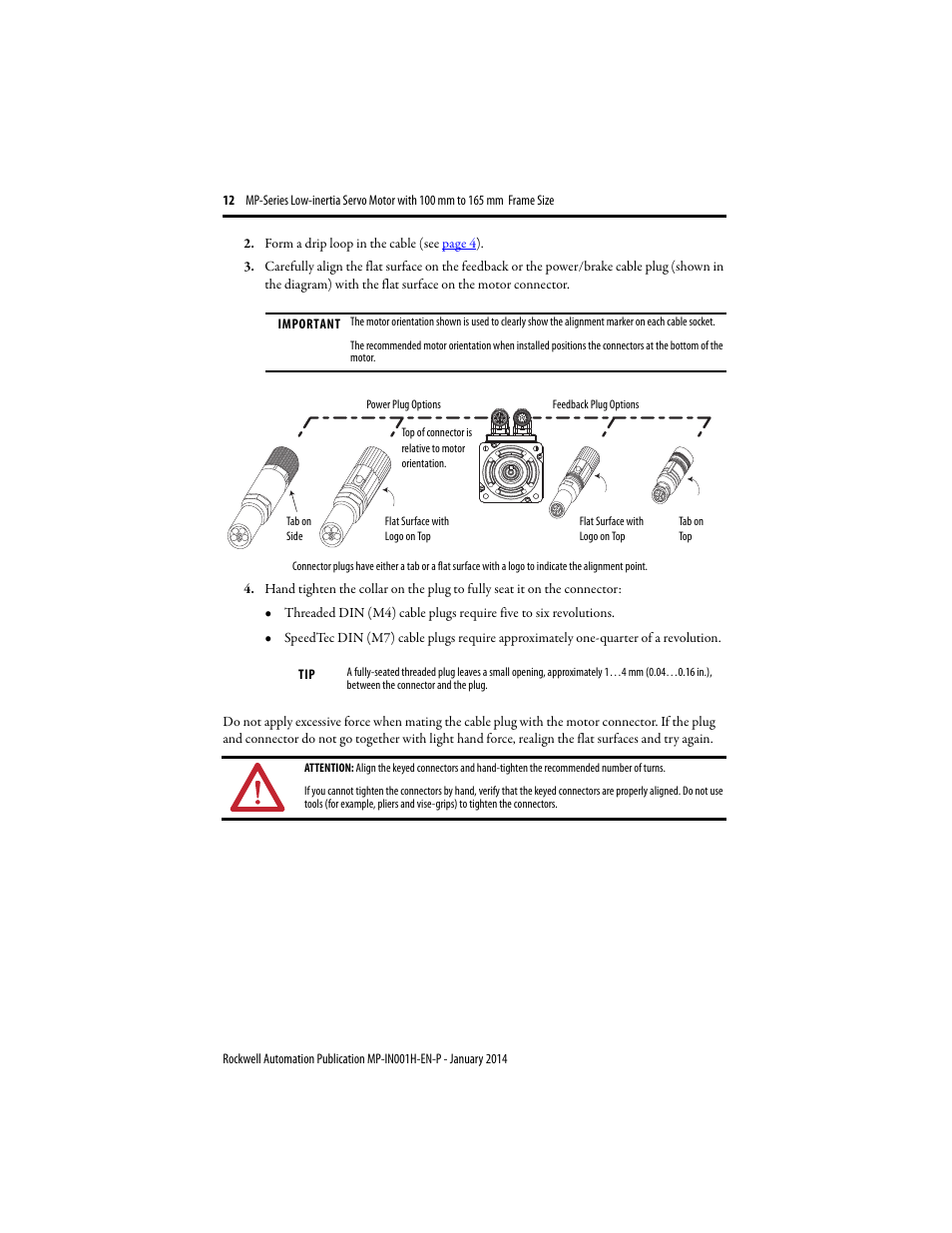 Rockwell Automation MPL-xxxx Servo Motor  User Manual | Page 12 / 26