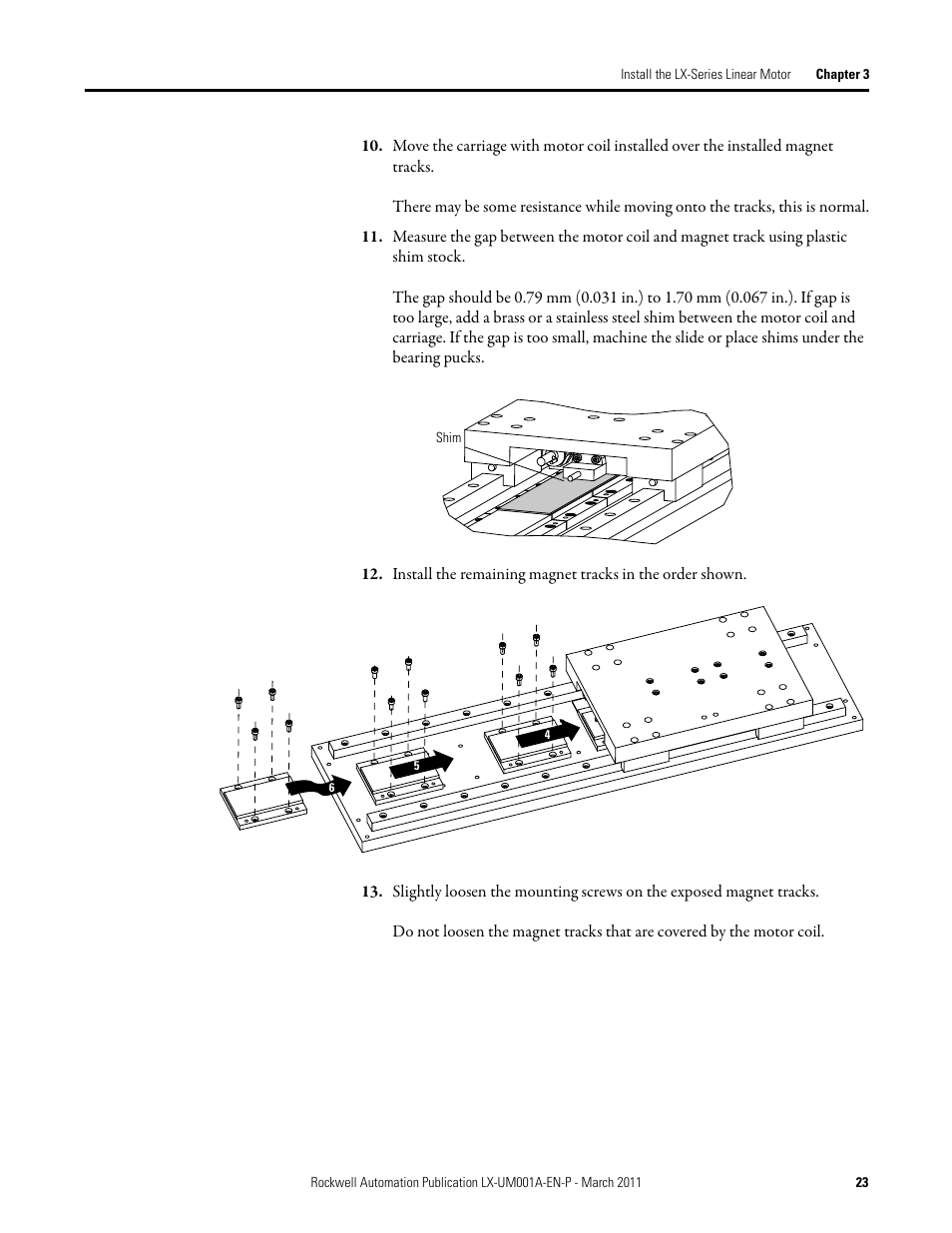 Rockwell Automation LX-Series Iron Core Linear Servo Motors User Manual | Page 23 / 76
