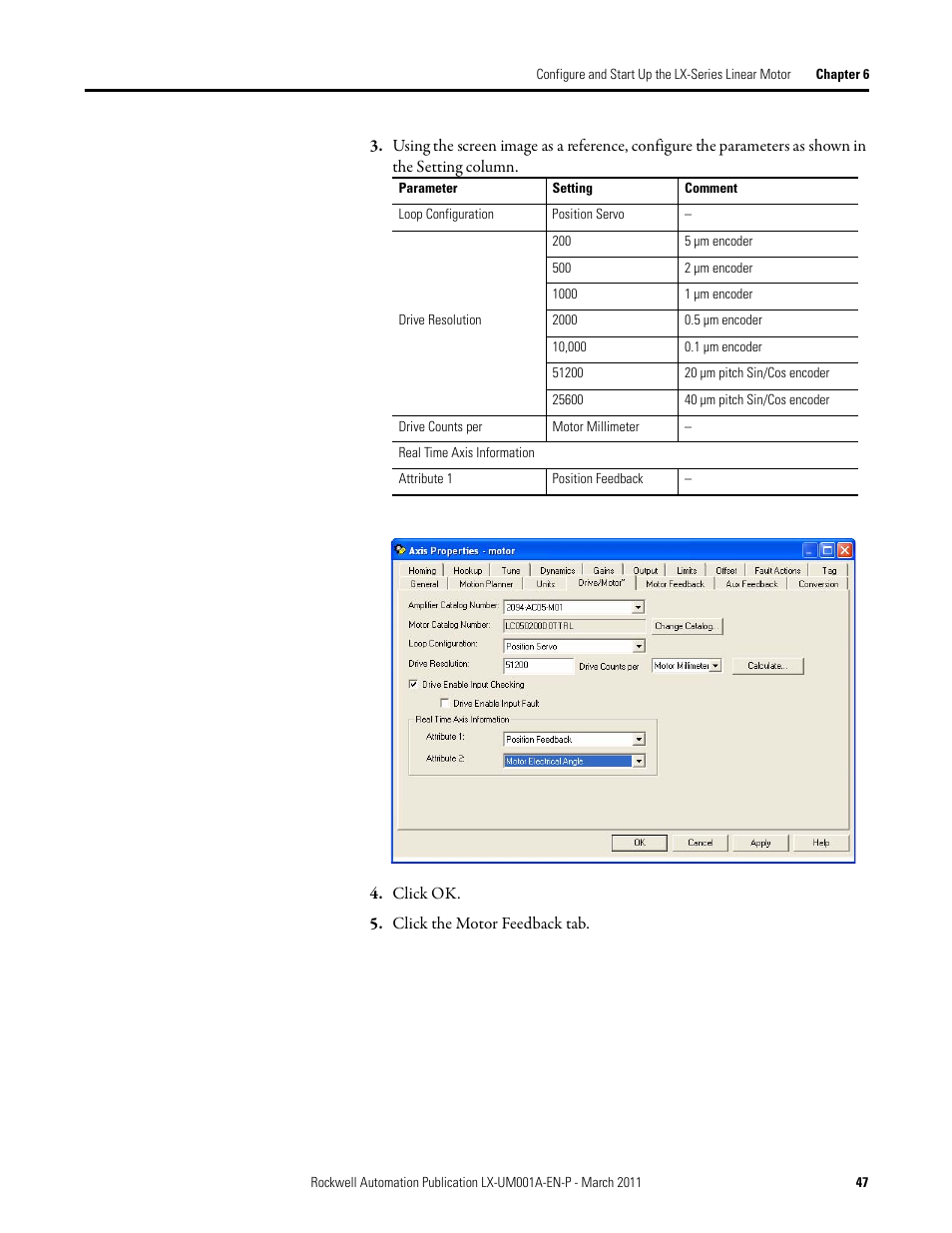 Rockwell Automation LX-Series Iron Core Linear Servo Motors User Manual | Page 47 / 76