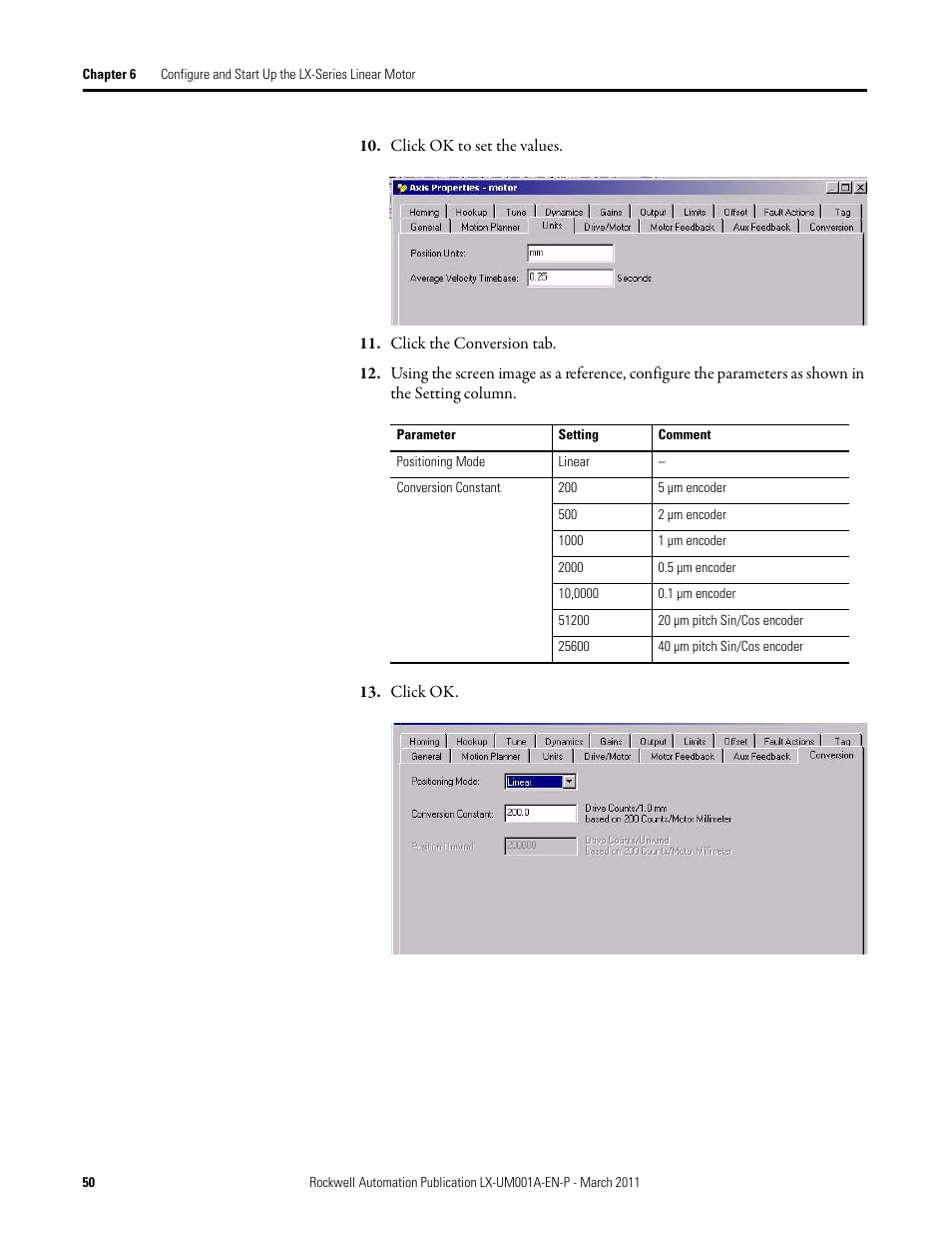 Rockwell Automation LX-Series Iron Core Linear Servo Motors User Manual | Page 50 / 76