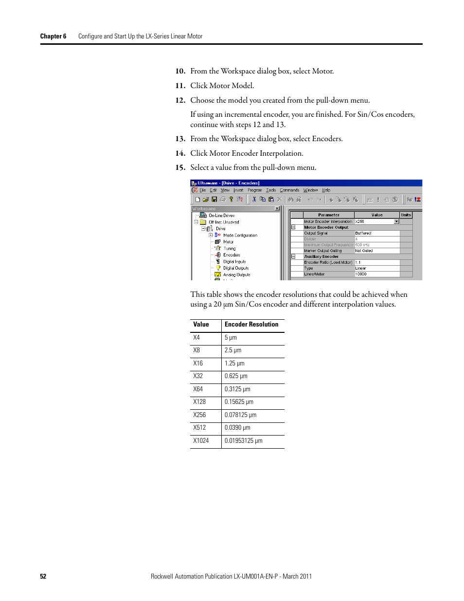 Rockwell Automation LX-Series Iron Core Linear Servo Motors User Manual | Page 52 / 76