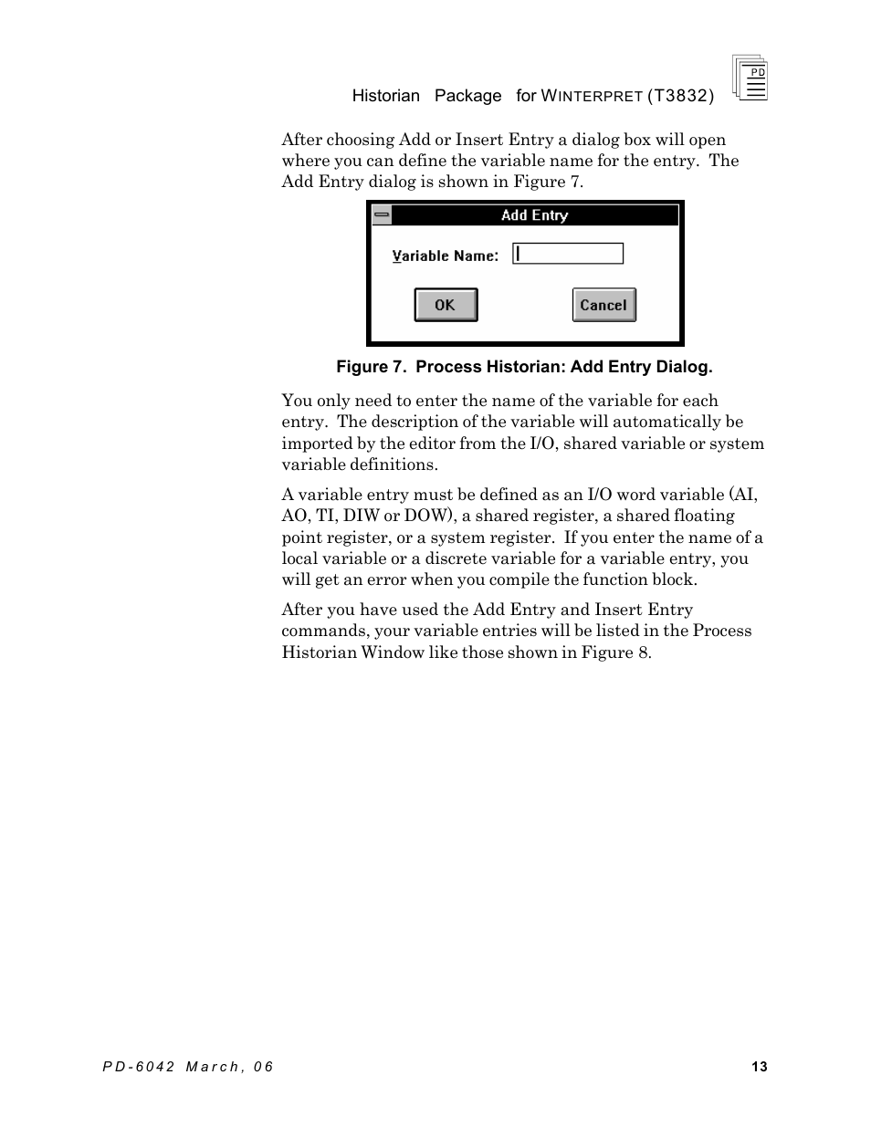 Rockwell Automation T3832 ICS Regent Historian Package for Winterpret User Manual | Page 13 / 42