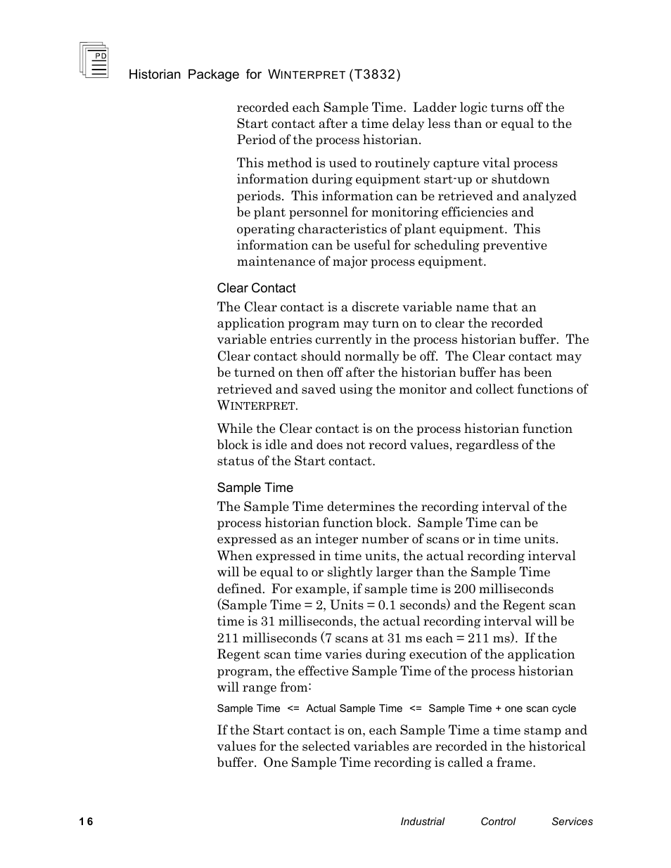 Rockwell Automation T3832 ICS Regent Historian Package for Winterpret User Manual | Page 16 / 42