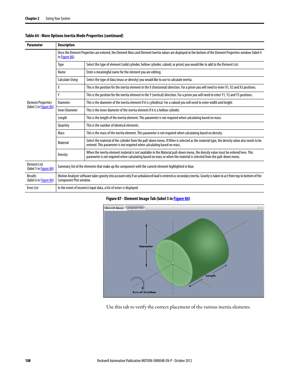 Rockwell Automation Motion Analyzer Software User Manual | Page 108 / 280