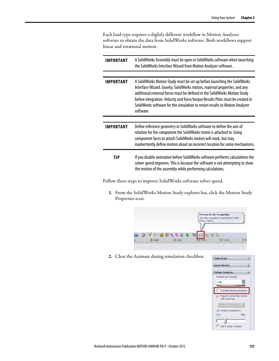 Rockwell Automation Motion Analyzer Software User Manual | Page 121 / 280