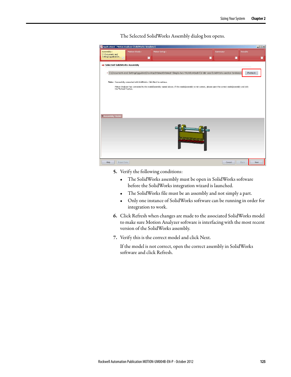 Rockwell Automation Motion Analyzer Software User Manual | Page 125 / 280