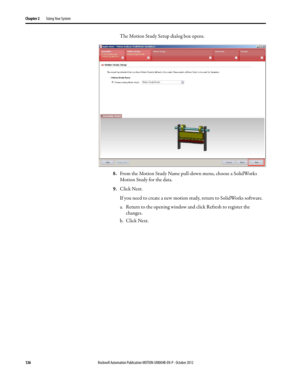 Rockwell Automation Motion Analyzer Software User Manual | Page 126 / 280