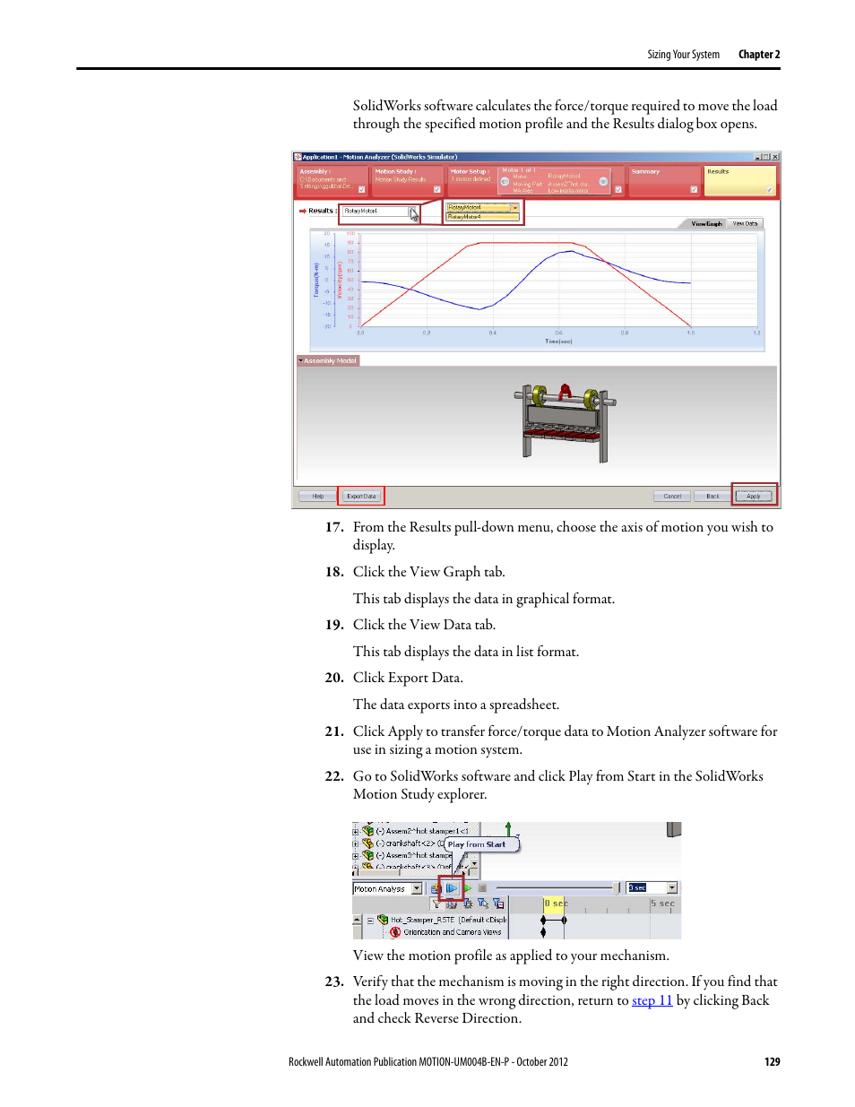 Rockwell Automation Motion Analyzer Software User Manual | Page 129 / 280