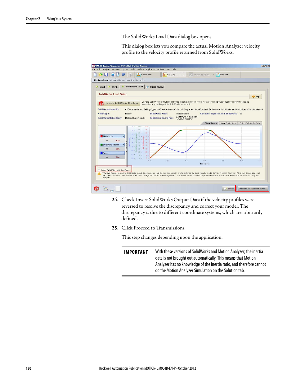 Rockwell Automation Motion Analyzer Software User Manual | Page 130 / 280