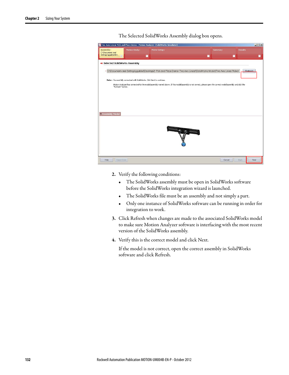 Rockwell Automation Motion Analyzer Software User Manual | Page 132 / 280