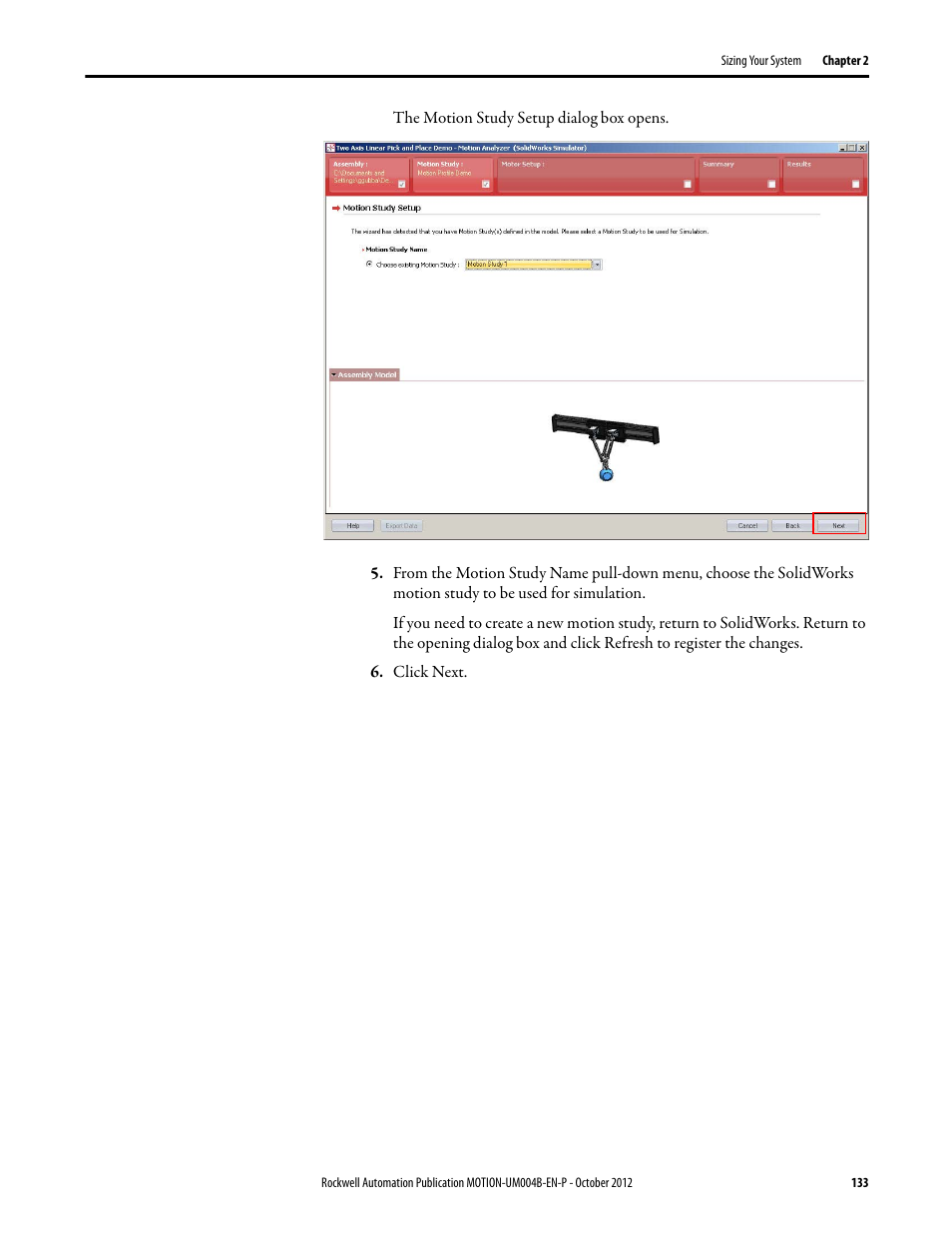 Rockwell Automation Motion Analyzer Software User Manual | Page 133 / 280