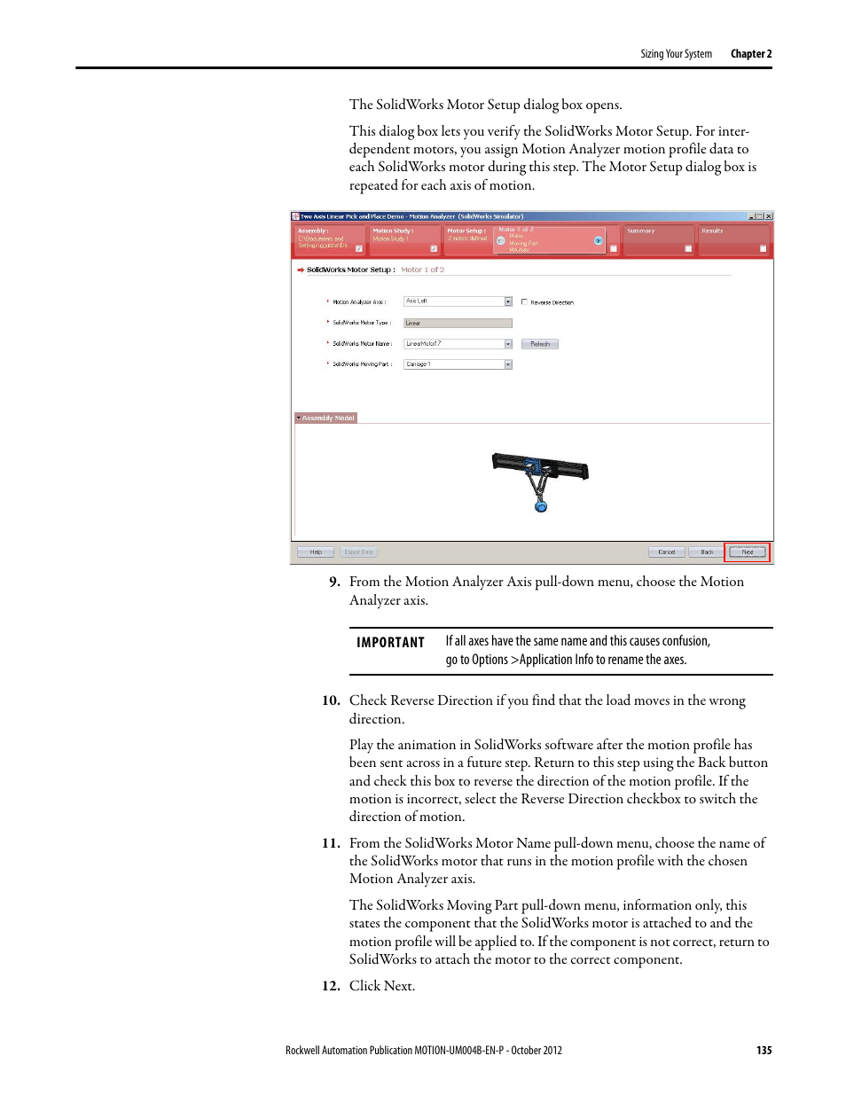 Rockwell Automation Motion Analyzer Software User Manual | Page 135 / 280