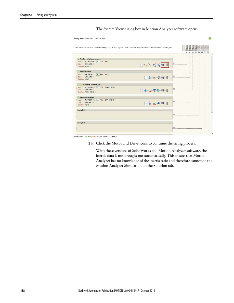 Rockwell Automation Motion Analyzer Software User Manual | Page 138 / 280