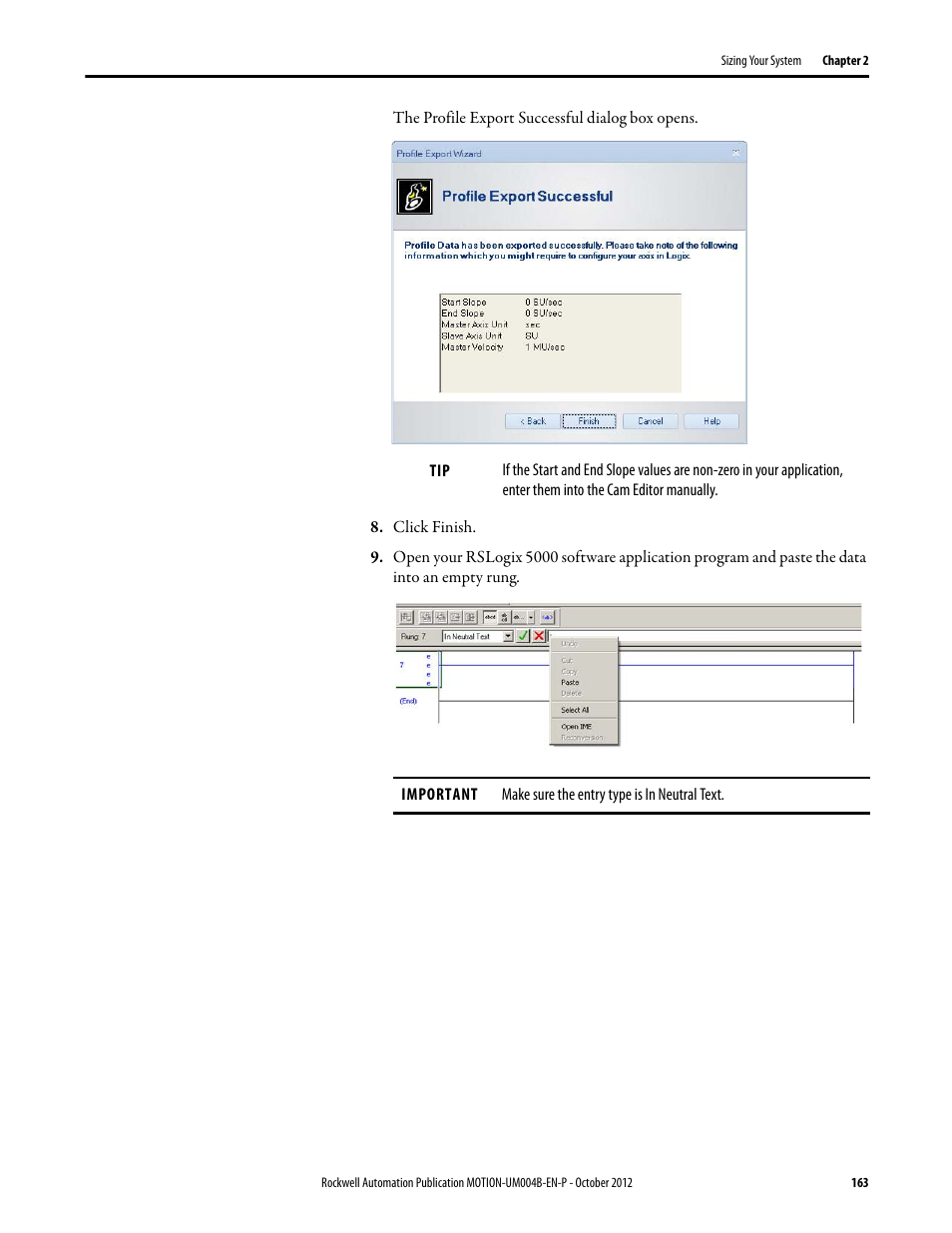Rockwell Automation Motion Analyzer Software User Manual | Page 163 / 280