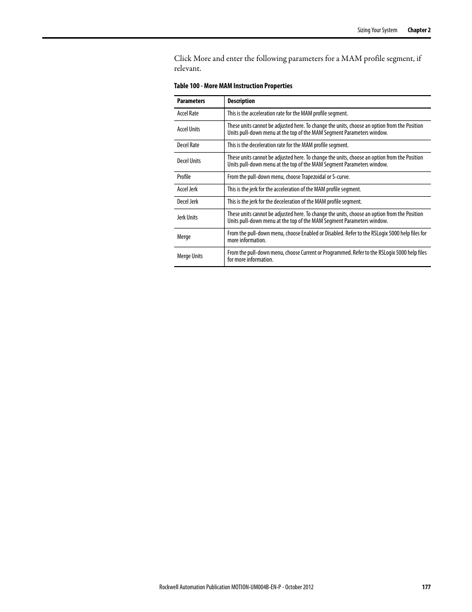 Rockwell Automation Motion Analyzer Software User Manual | Page 177 / 280